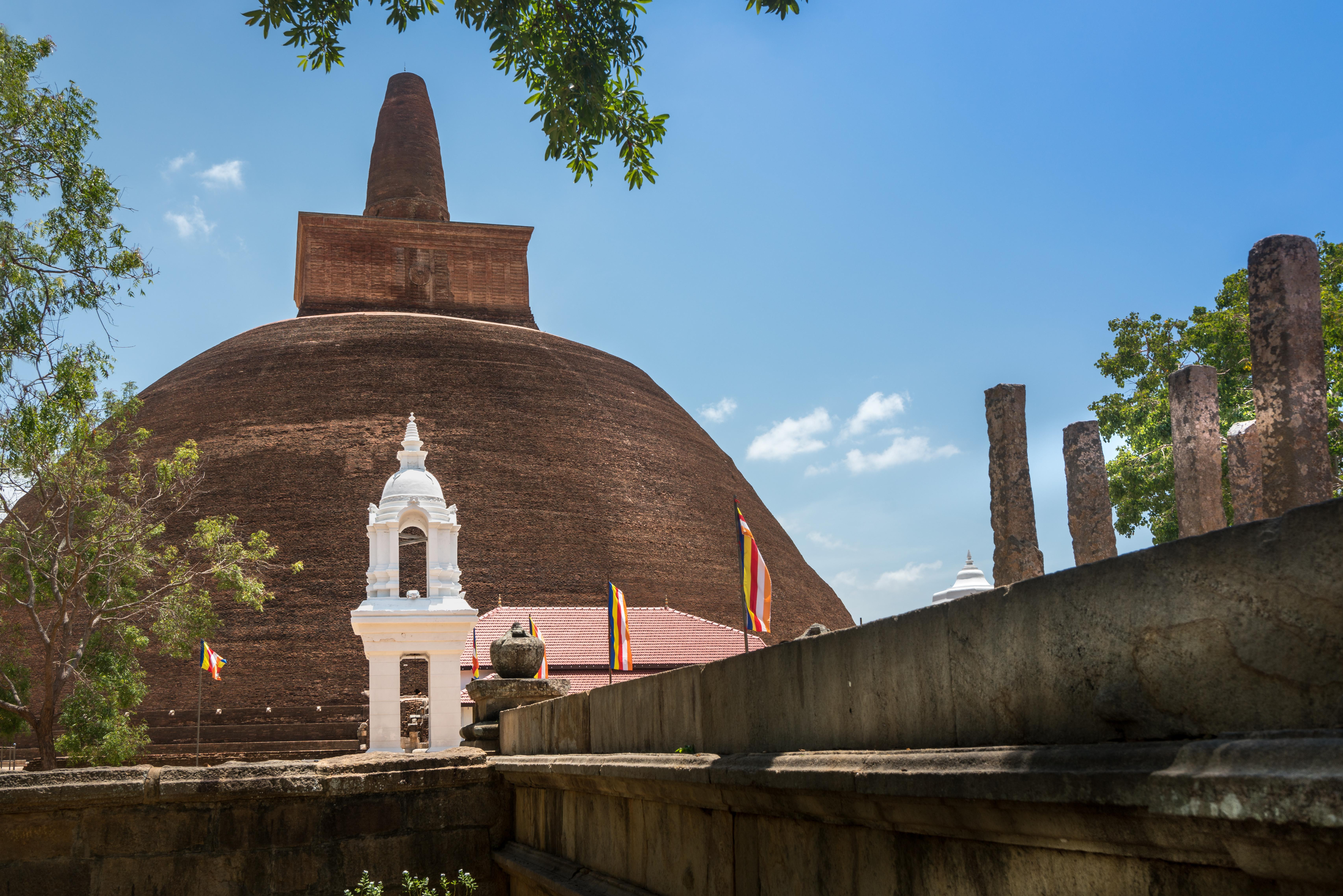 The Jetavanaramaya is an ancient stupa, built during the reign of King Mahasena in the third century, and is one of the tallest brick buildings from antiquity in the world. It is a part of the Historic City of Anuradhapura which reflects the architectural brilliance from ancient Ceylon. It is located within a complex of monastic buildings on top of a hill that provides a peaceful environment to practice Buddhism, therefore making it an important location for Buddhist worship and meditation. It has great size, intricate workmanship, and many unique characteristics that make it an attractive destination for visitors who want to learn more about their Buddhist heritage, the ancient engineering techniques used in the construction of these monuments, and the culture and history of the area as it relates to Buddhism.